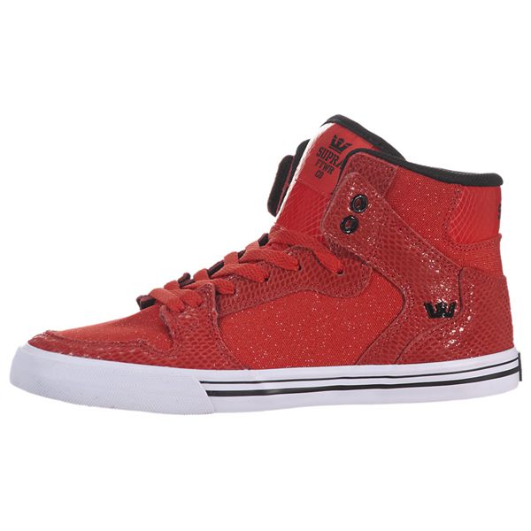 Supra Womens Vaider High Top Shoes - Red | Canada A6715-8H49